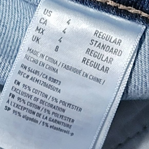 American Eagle Outfitters Patchwork Denim Mini Skirt Size 4 Vintage 70s Style - Picture 14 of 15